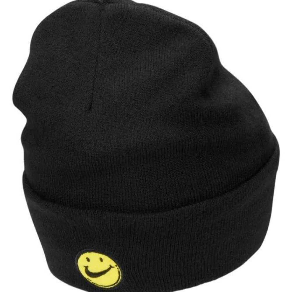 BACK TO SCHOOL Nike Kids Reversible Beanie Smiley Face, Logo, Checkered Hat - Picture 3 of 6